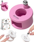Rotating Magnet for Nail Polish Rotating Magnet Uniform Magnetic Force Rotatings Cat Eye Magnets Tool for Nails Magnetic Nail Tool Ball Uniform Magnetics Force U Shaped Cat Eye Set(Pink)