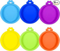 EupHHonycs 6 Pcs Cat Food Can Lids Silicone Small Pet Can Covers Dishwasher Safe for 3 oz Cat Wet Food Cans or Canned Good