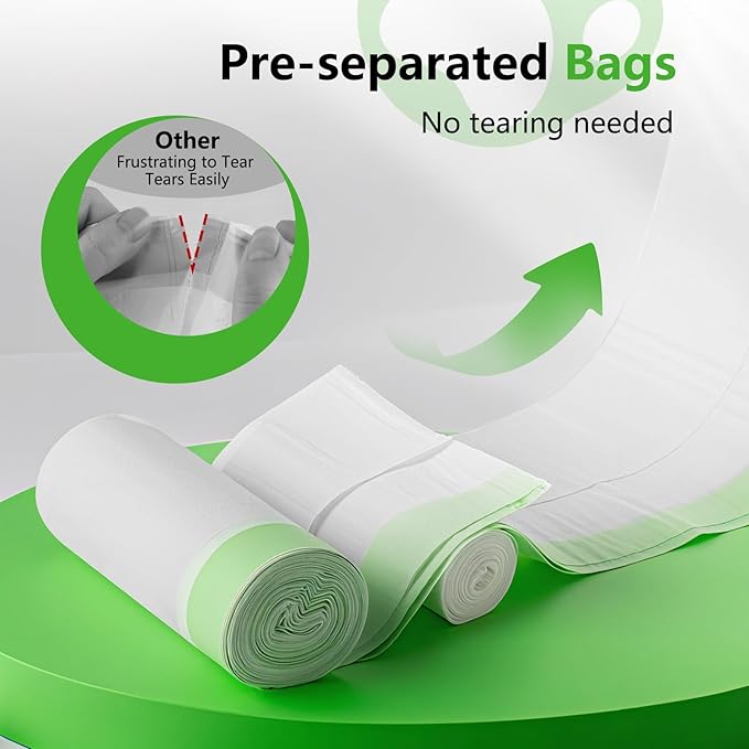 40 Count Cat litter Box Liners, 36" x 16" Large Extra Durable Heavy Duty Litter Pan Liner Bags with Drawstring Pre-Separated for Pet Kitty Litter Box Tray (Unscented)