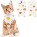 Cat Recovery Suit Female, Breathable Cat Onesie After Surgery Female for Abdominal Wounds or Skin Diseases, Surgery Recovery Suit Kitten Onesie After Spay Wear Anti Licking