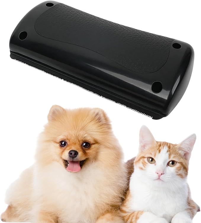 Deshedding Dog Brush, Dog Grooming Brush for Shedding, Pet Hair Removal Tool for Cats and Dogs, Ergonomic Handle for Daily Pet Grooming, Black