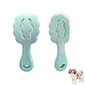 Cloud-Shaped Soft Bristle Small Dog Brush - Hollow Back Design for Easy Grooming - Ideal for Yorkie, Shih Tzu, Maltese Maltipoo Pomeranian- Puppy Essentials, Pet Hair Removal Essentials (Sky Blue)