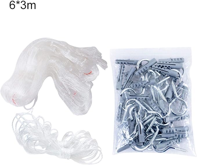 Cat Balcony Net - Cat Safety Net for Balcony | Anti Fall Pet Fence Nets | Pet Anti-Escape Net | Transparent Pet Protection Net | Steel Wire Protective Cover for Balconies Window Enclosures