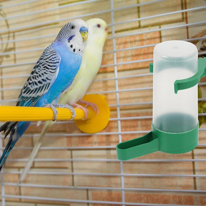 balacoo Automatic Bird Water Feeder 10 Pack Leak-Proof Plastic Water Dispensers for Parakeets Pigeons Small Birds Compact 3.34X2.75X1.57 Inch Cage Compatible
