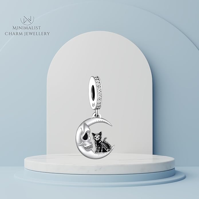 Pet Charm, Cute Dog Charm, Animal Dangle Charm, Sterling Silver Charm, Gift For Women, Friends, Wife, Mother, Christmas, and Halloween, Compatible With Pandora