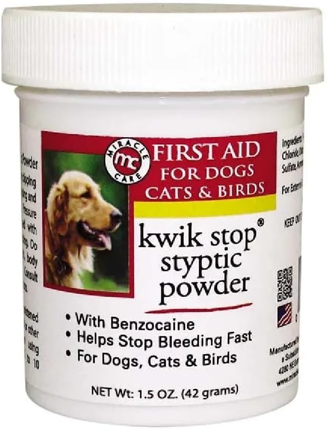 Styptic Kwik Stop Dog Cat Bird Ferret Helps Stop Bleeding Fast Powder Gel Pads or Swabs (3 Gel Swabs)