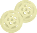 Chew King by Mammoth Glow-in-the-Dark Dog Fetch Balls (2-Pack), Lattice Rubber Fetch Toys for Night Play, High Bounce, Rechargeable Under Any Light, Large 4.5"