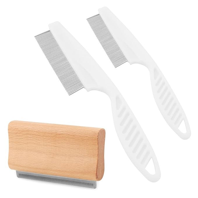 Dog & Cat Deshedding Brush - Pet Hair Removal Tool | Grooming Supplies for Short or Long Hair, Effective Combs for Shedding Control or Coat Cleaning