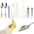 14 pcs Baby Bird Feeding Syringe Set, Small Bird Feeding Hand Feeding Tubes Kit, Parrot Feeder Food Feeding & Watering Supplies for Baby Birds Small Pet