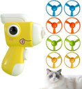 Cat Toy Launcher,Cat Fetch Toy & Hunting Toys for Indoor Cats,Cat Toys Set with 8 Launch Discs,Funny Interactive Cat Toys for Bored Indoor Cats