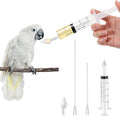 Baby Bird Feeding Syringe, Reusable Manual Bird Feeding Syringe with Spoon Tip and Soft Tube for Milk, Water, Liquid Food, Parrot, Small Pet