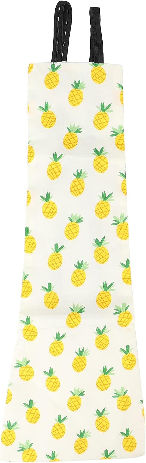 Pssopp Chicken Diapers, Washable and Reusable Pet Diapers Bow Tie Duck Diapers Duckling Diapers for Poultry Hen Netting Supplies[Pineapple M]