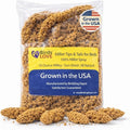 Birds LOVE Millet Tips & Tails for Birds - Parakeets, Cockatiels, Lovebirds, Finches, Budgies, Canaries, Cockatoos - Natural & Healthy Millet for Birds - Parakeet Food & Treats for All Parrots, 1lb