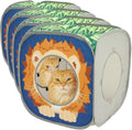 Kitty City Safari Jungle Collapsible Cat Toy Collection, Cube (Pack of 4)