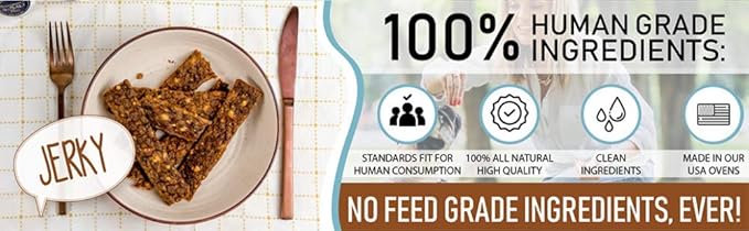 Pet Jerky Factory Premium Beef and Banana 5 oz. Dog Jerky Treats | 100% Human Grade | USA Made | High Protein | Grain Free | Limited Ingredients | No Filler | BHA-BHT Free | Soft-Tender