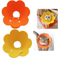 Cat Recovery Collar - Cute Flower Neck Cat Cones After Surgery, Adjustable E Cone Surgery Recovery Elizabethan Collars for Kitten Puppy Rabbits M Size (2pcs)