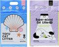 Michu Tofu Cat Litter Natural Clumping Tofu Cat Litter 5.5lb/88oz 5 Scents (Ocean Fresh + Mixed, 2 Pack)