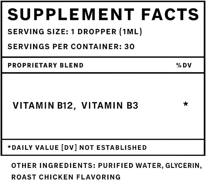Dog & Cat Appetite Stimulant - Appetite Stimulant for Cats & Dogs - May Help to Boost Your Pet's Hunger, Energy, Mood, & Much More - B12 for Cats - B12 for Dogs - 1 fl oz - Roast Chicken Flavor