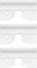 3PCS Ceramic Coarse Pet Replacement Blade Cutter Compatible with Andis 64440, Compatible with Oster A5, Compatible with Walh KM Series Clippers, 22 Teeth