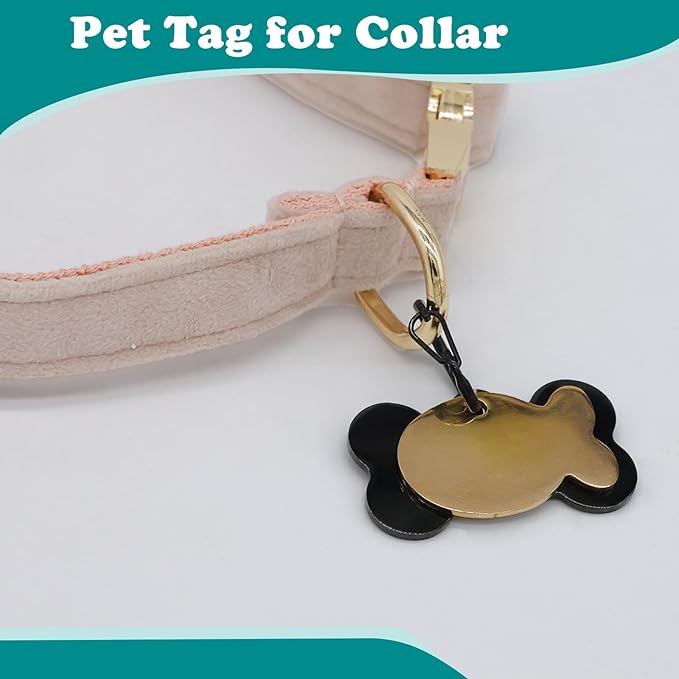 4 Pack Pet Tag Clips, Dog Rings for Pet Collar, ID Tag Quick Clips for Dogs and Cats