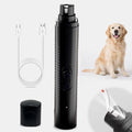 Dog Nail Grinder Quiet, Easy to Use Pet Nail Grinder with Led Lights, 7500 RPM Dog Nail Clippers for Large Dogs Medium Small Dogs & Cats, Continuous 3-Hour Battery Life