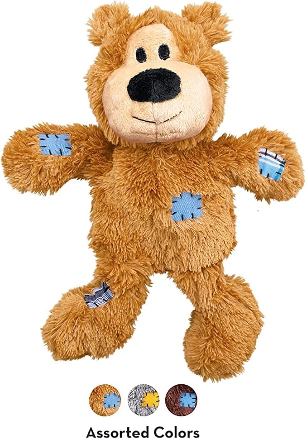 Kong Wild Knots Bears Durable Dog Toys Size:Small/Med Pack of 2 Small Breeds