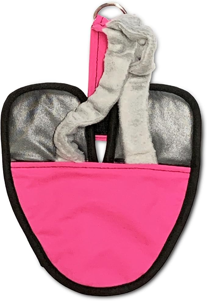 Hen Holster Premium Starter Kit - Bird Diaper, Wrap Around for Larger Pigeons, Small Breed Hens & Roosters - Leak-Proof, Comfortable Bird Harness with Sewn-in Liner & Hook & Loop Closure - XS, Pink