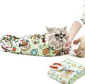 Cat Wrap for Cutting Nails, Self-Adhesive Cat Grooming Wrap Anti-Escape Anti-Scratch Calming Cat Swaddle Wrap for Nail Clipping, Medicine, Ear Cleaning, Multifuctional Pet Tool for Cat-Owner, Vet