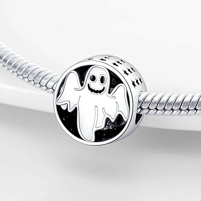 Pet Charm, Cute Dog Charm, Animal Dangle Charm, Sterling Silver Charm, Gift For Women, Friends, Wife, Mother, Christmas, and Halloween, Compatible With Pandora
