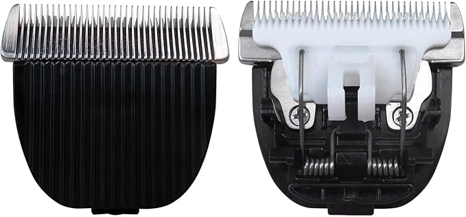 2-Pack Low Noise Pet Grooming Clippers Replacement Blades for HOLDOG Dog Grooming Kit, Ceramic Edge for Smooth Cutting Compatible with Cat Clippers