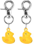 EXPAWLORER Pet Bells for Dog Cat Collar Charm - 2 Pack Cat Collar Accessories Bells Loud, Pet Jingle Ornament Training Pendant Neck Decoration Duck Shaped, Tracker for Saving Birds