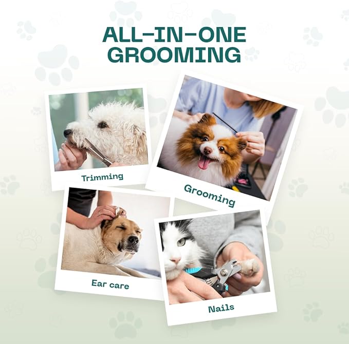 Dog Grooming Hammock – Cat and Dog Hammock for Nail Trim Set with Clippers, Comb – Durable Pet Sling for Nail Trimming – Breathable Fabric Clipper Bag for Small Pets