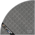 GORILLA GRIP Cat Litter Box Mat, 32x32, Water Resistant, US Designed Kitty Litter Trapping Mats, Easy to Clean, Scatter Control, Less Mess and Clean Floors, Kitten Supplies for Indoor Cats, Grey