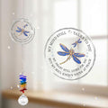 Memorial Suncatcher Ornament Sympathy Gift for Loss of Loved One - Crystal Rainbow Maker - Bereavement Keepsake - Hanging Crystal Decor - Loss of Family Friend Pet