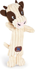 Outward Hound Tennis Heads Cow Plush Squeaky Dog Toy