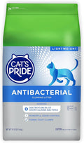 Cat's Pride NEW Antibacterial Cat Litter: Destroys 99.9% of Odor-Causing Bacteria - Powerful Odor Control - Premium Lightweight Clumping Litter - Scented, 18 Pounds