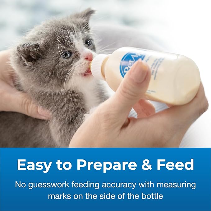 Pet-Ag Nursing Kit - 2 oz - Promotes the Natural Feeding of Liquids to Baby Animals - Each Kit Includes 2 oz. Bottle with Cap, 5 Nipples & Cleaning Brush