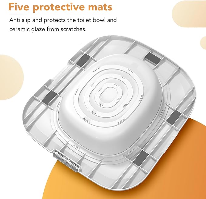 Cat Toilet Training Seat, Urinal Seat Potty for Pet, Reusable Cat Toilet Trainer, 37 x 40 cm Removable Pet Toilet Training System, Cat Toilet Litter Tray Toilet Trainer (Gray)