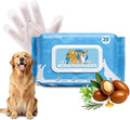 Pet Glove Wipes for Dogs&Cats,Rinse-Free Dog Cleaning Gloves,Thickened Pet Wipes for Quick Cleaning and Deodorization Suitable for Cleaning Paws, Face and Whole Body, and Daily Care,20 Count