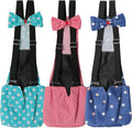 BestParts 3pcs Adjustable Cloth Diaper Wearable Poultry Waterproof Reusable Diapers for Farm Pet Goose/Duck/Chicken Sliding Version (Light Blue+Pink+Blue, L(4.37-11pounds))