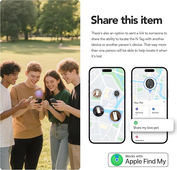 Air Tracker Tags-4 Pack: Bluetooth Tracker Tag, Item Finder Works with Apple Find My App, Trakcer Tag Locator for Your Keys, Wallet, Luggage, Backpack, and More.(iOS only) 4colors