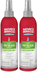 Nature's Miracle Advanced Platinum Cat Pet Block Repellent Spray, 8 Ounces, Indoor Training Aid for Cats, (Pack of 2)