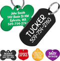 GoTags Dog Tags, Personalized Engraved Dog and Cat ID Tags for Pets, Custom Engraved on Both Sides, Various Shapes Including Bone, Round, Heart, Bow Tie, Star, and Badge (Rectangle, Large - Pack of 1)