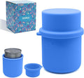 Original Canned Dog Food Storage Container | Silicone Can Cover Pet Food Sealer | BPA Free, Airtight, Dishwasher & Freezer Safe (Blue)