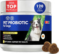 Probiotics for Dogs with Digestive Enzymes & Prebiotics - Diarrhoea Relief, Gut Health Support, Immune & Anti-Itch Function, Chicken Flavor, 120 Chews