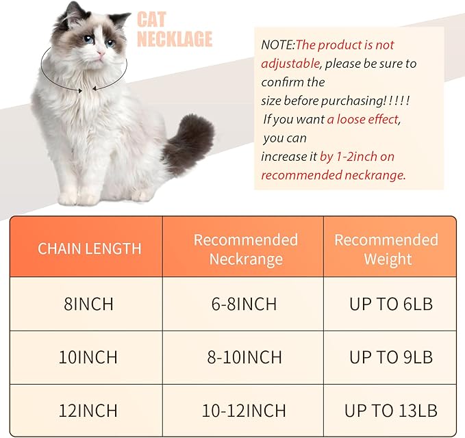 Hillban Cat Collar Diamond Chain Glitter Collar Walking Metal with Secure Buckle Cat Pet Necklace with Paw Charm and ID Tag Bell Link Cuban Jewelry Accessories Gift(12 Inch,Gold)