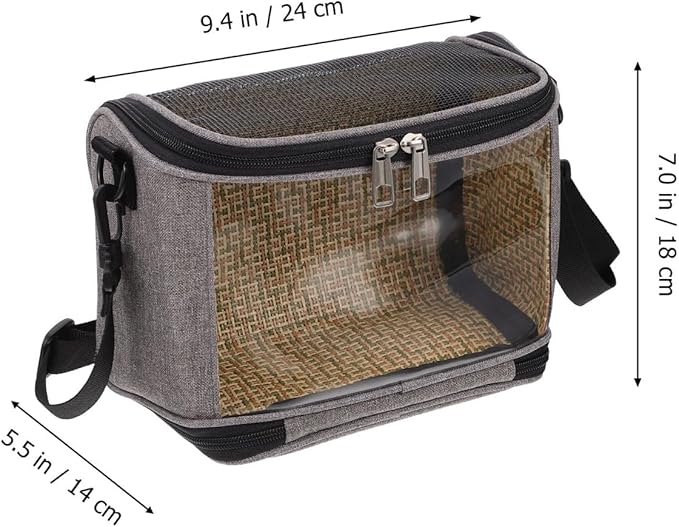 Balacoo Bird Carrier Bag, Breathable Pet Travel Carrier Backpack, Parrot Cockatiel Travel Bag for Lovebirds Conures Canary & Small Animal