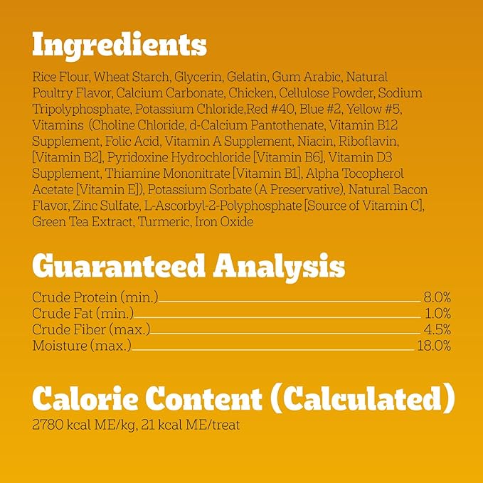 Pedigree Dentastix Dental Chews for Dogs, Small and Toy Breed Dog Treats, Bacon & Chicken Flavor, 17.78 oz. Bag (84 Treats Total)