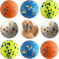Dog Balls, 8Pcs Tennis Ball Toys for Aggressive Chewers, Durable Teething Chew Dog Toys, Diameter 3'' Water Toy Fetch Balls, Interactive Dog Balls for Large and Medium Dogs (8 Balls)