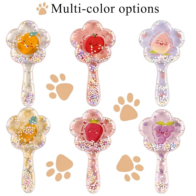 Soft Dog Brush for Small Dogs | Gentle Puppy Brush for Yorkies, Shih Tzus, Maltipoos & Maltese | Pet Hair Removal Brush with Soft Bristles | Dog Brush for Shedding (Rose Red Strawberry)